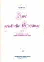 2 geistliche Gesnge op.21 fr Sopran, Gambe (Violoncello) und Orgel Partitur und Stimmen