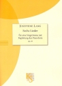 6 Lieder op.25 fr Gesang und Klavier Partitur,  Reprint