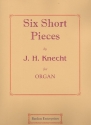 6 short Pieces for organ