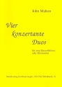 4 konzertante Duos fr 2 Bassetthrner oder Klarinetten Stimmen