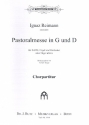Pastoralmesse in G und D fr gem Chor und Orgel (Orchester ad lib) Chorpartitur