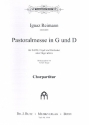 Pastoralmesse in G und D fr gem Chor und Orgel (Orchester ad lib) Chorpartitur