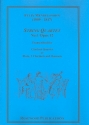 String Quartet no.1 op.12 for clarinet quartet ( flute, c clarinets and bassoon) score and parts