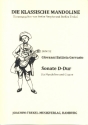 Sonate D-Dur fr Mandoline und Gitarre Partitur und Stimmen
