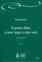 Il primo libro a note negre a due voci fr 2 Stimmn Partitur