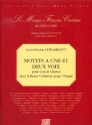 Motets  1-2 voix pour choeur et Bc (orgue) Facsimile