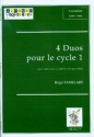 4 Duos pour le cycle 1 for 2 percussion players 2 scores