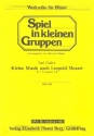 Kleine Musik nach Leopold Mozart fr 3 Trompeten 3 Spielpartituren