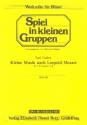Kleine Musik nach Leopold Mozart fr 3 Trompeten 3 Spielpartituren