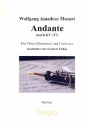 Andante nach KV117 fr Oboe (Klarinette) und Orchester Partitur