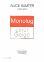 Monolog einer Geige fr Violine