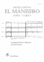 El manisero fr 4 Gitarren Partitur und Stimmn