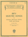 50 selected songs for high voice and piano