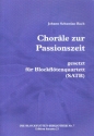 Chorle zur Passionszeit fr 4 Blockflten (SATB) Partitur und Stimmen