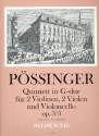 Quintett G-Dur op.3,3 fr 2 Violinen, 2 Violen und Violoncello Partitur und Stimmen