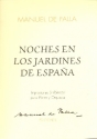 Noches en los jardines de Espana para piano y orchestra partitura