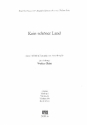 Kein schner Land fr Mnnerchor, Streicher und Klavier Spielpartituren Instrumentalstimmen