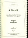 4 slawische Tnze fr Flte, Oboe, Klarinette, Horn und Fagott Partitur und Stimmen