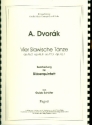 4 slawische Tnze fr Flte, Oboe, Klarinette, Horn und Fagott Partitur und Stimmen