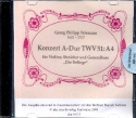 Konzert A-Dur TWV51:A4 fr Violine, Streicher und Bc CD-Rom mit Partitur und Stimmen