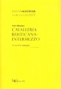 Intermezzo aus Cavalleria rusticana fr 8 Kontrabsse Partitur und Stimmen