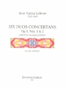 6 Duos concertants op.9 no.1,2 for 2 clarinets score and parts