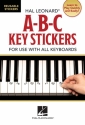 ABC Key Stickers for use with all keyboards