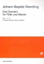 3 Sonaten op.1 Band 2 (Nr.4-6) fr Flte und Klavier