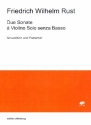 2 Sonate a violino solo senza basso Neuedition und Faksimile