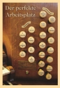 Der perfekte Arbeitsplatz Postkarte mit Umschlag