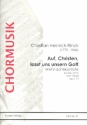 Auf Christen lasst uns unsern Gott op.73 fr Soli, Chor und Orgel Partitur