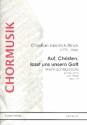 Auf Christen lasst uns unsern Gott op.73 fr Soli, Chor und Orgel Partitur