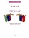 Festfanfare for 10 brass instruments and percussion score and parts
