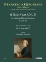 6 Sonaten op.5 H109-114 Band 2 (Nr.4-6) fr Violine und Bc Partitur und Stimmen (Bc ausgesetzt)