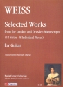 Selected Works from the London and Dresden Manuscripts for guitar
