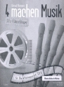4 machen Musik - Ufa-Filmschlager fr 4 Blockflten (SATB) (mit Text) Bassblockflte