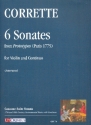 6 Sonatas from Prototypes for violin and Bc