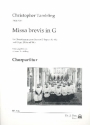 Missa brevis in G fr Frauenchor und Orgel (Flte ad lib) Chorpartitur