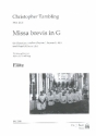 Missa brevis in G fr Frauenchor und Orgel (Flte ad lib) Flte