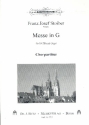 Messe G-Dur fr gem Chor und Orgel Chorpartitur