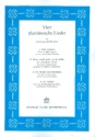 4 plattdeutsche Lieder fr Gesang und Klavier Partitur