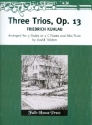 3 Trios op.13 for 3 flutes (or 2 c flutes and alto flute) score and parts