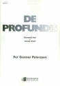 De Profundis for mixed chorus a cappella score