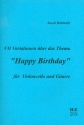 7 Variationen ber das thema Happy Birthday fr Violoncello und Gitarre Partitur und Stimme