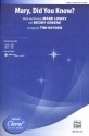 Mary, Did You Know? for mixed chorus (SAB) and piano vocal score (en)