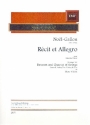Rcit et Allegro pour basson, violin, 2 violas and cello score and parts