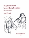 2 interlinked french Folk Melodies for Flute, Oboe and Orchestra for flute, oboe and piano parts