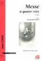 Messe  quatre voix pour choeur mixte et piano partition (la)