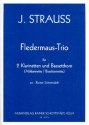 Fledermaus-Trio fr 3 Bassetthrner Partitur und Stimmen
