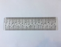 Lineal mit Viertelnoten 15 cm
